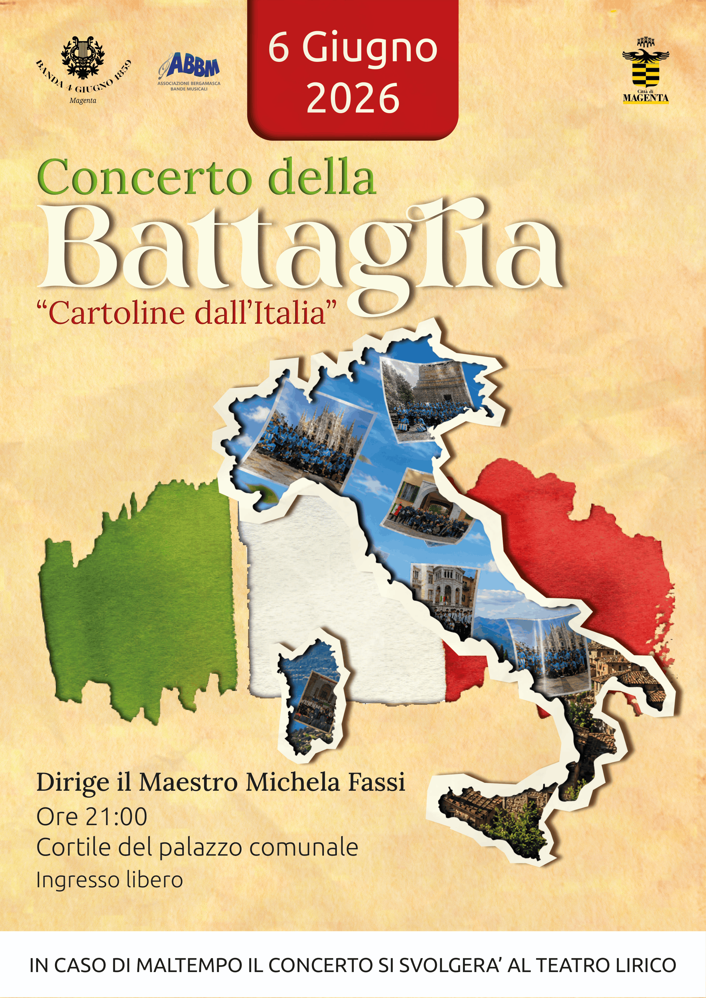 Locandina Concerto della Battaglia 2026
